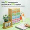 Ohuhu Bamboo Marker Organizer, Desktop Storage Hold 126/ 224 Markers for Honolulu Oahu Series of Ohuhu Markers, Pens Pencils Stationary Organizer Holder with 18/ 32 Compartments for Classroom Office Decor